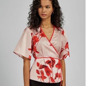 Ted Baker 1 Melonyy Fantasia-Print Wrap Top